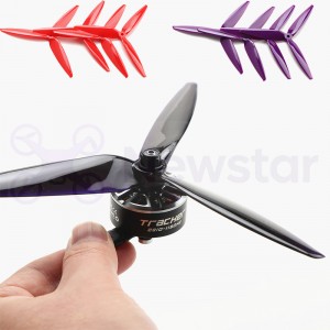7inch DIY Propellers customized Red Purple 7x4x3 glossy black FPV drone accessory 7/8inch